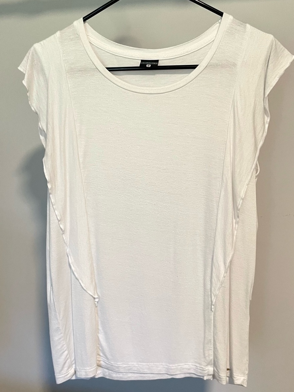 Women's White Cap-Sleeve Tee